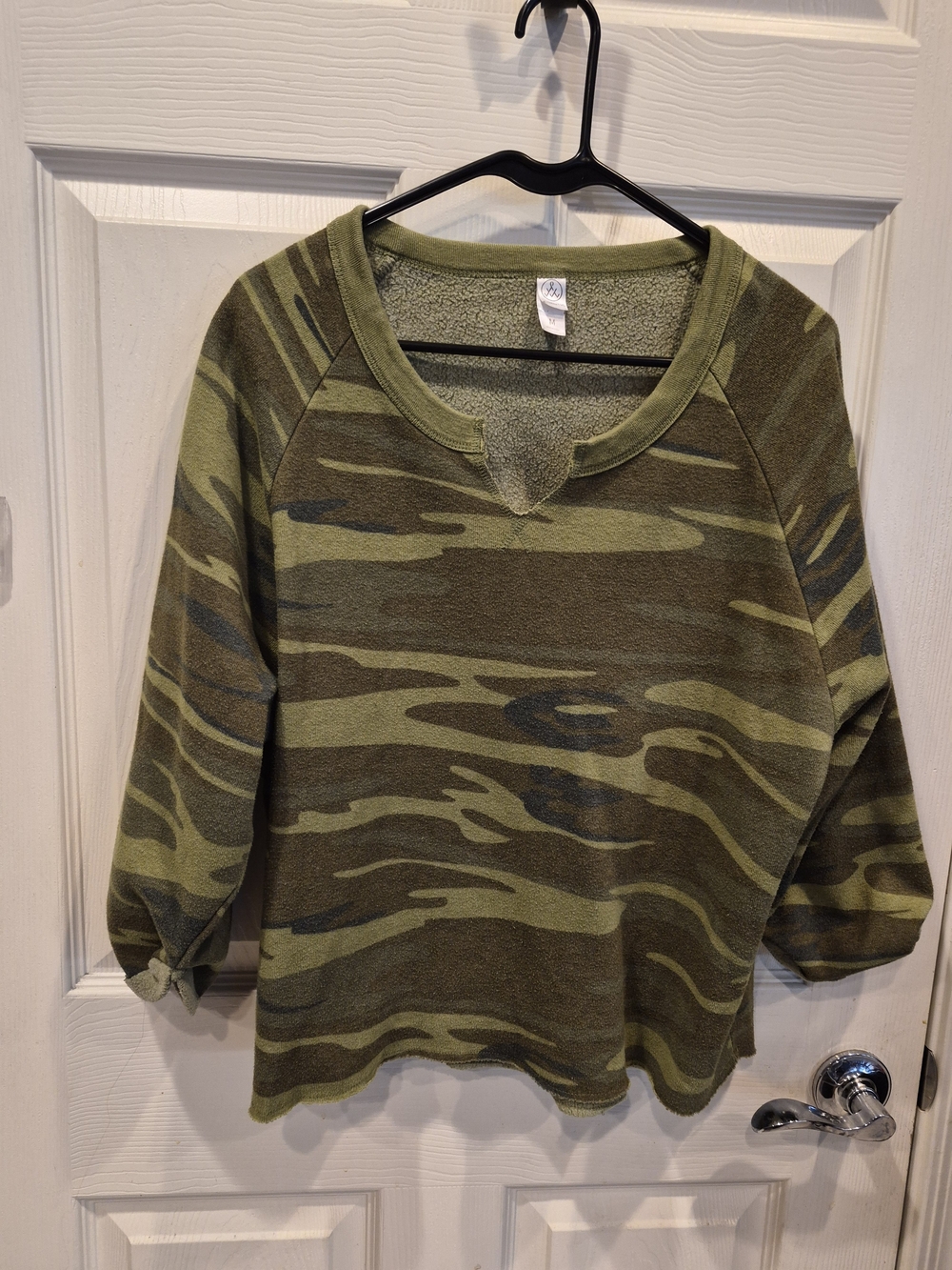 Alternative Olive Green Camo Crewneck Sweatshirt